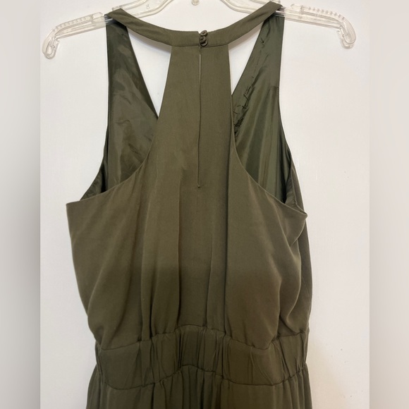 Venus woman’s olive green sleeveless jumpsuit w embellishment Small - Picture 6 of 8